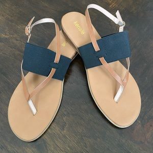 Kensie “Bevin” Black Slingback Sandal